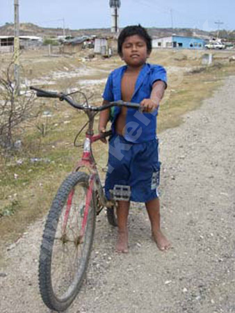 Cycling barefoot in Ecuador
